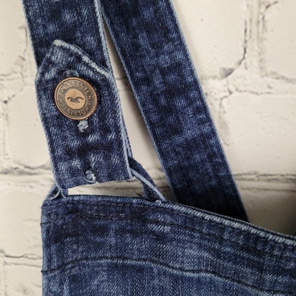 HOLLISTER | aztec printed denim jean overalls - Picture 2 of 4